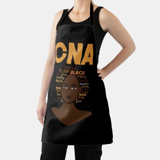 Verpleegster Zwart CNA Gecertificeerd Assistent Zw Schort (Insitu)