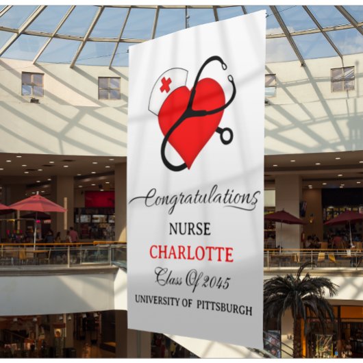 Verpleegsters Afstudeerfeest Spandoek