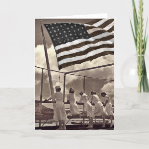 Verpleegsters die een Eiland 1945 bekijken Kaart