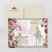  verpleegsters Florence Nightingale Briefkaart (Voorkant / Achterkant)