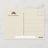  verpleegsters Florence Nightingale Briefkaart (Achterkant)