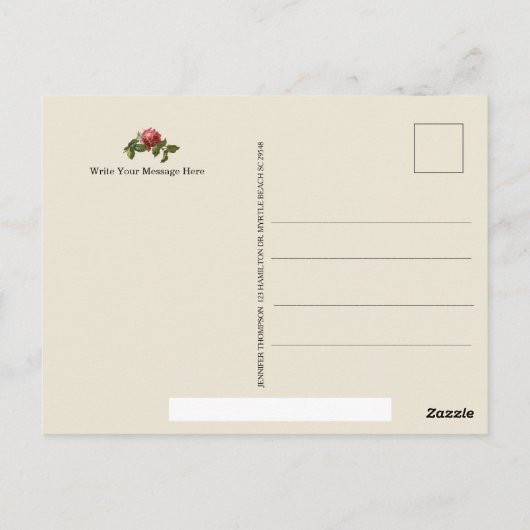  verpleegsters Florence Nightingale Briefkaart (Achterkant)