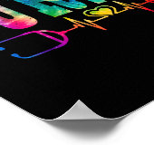 Verpleegster's Life Tie Dye Heart Stethoscoop Verp Poster (Hoek)