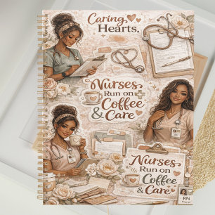 Verpleegsters lopen op koffie en zorgstijl planner