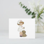  verpleegsters met puppy T-shirts en cadeautjes Briefkaart