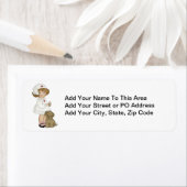  verpleegsters met puppy T-shirts en cadeautjes Etiket (Insitu)