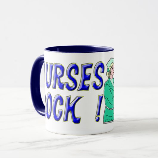 Verpleegsters Rock! Mok (Voorkant links)