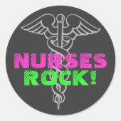 Verpleegsters Rock! stickers (Voorkant)