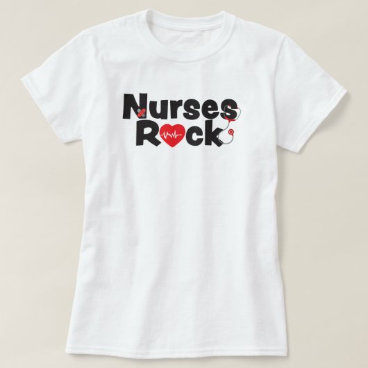Verpleegsters Rock T-Shirt (Design voorkant)