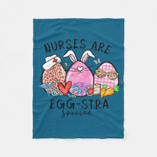 Verpleegsters zijn egg-stra speciale grappige paas fleece deken (Voorkant)