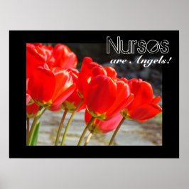 Verpleegsters zijn engelen! kunstprint Verpleegkun Poster