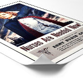 Verpleegsters zijn nu nodig! poster (Hoek)