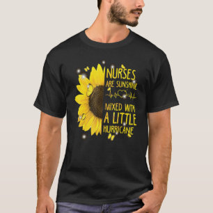 Verpleegsters zijn zonneschijn gemengd met een kle t-shirt
