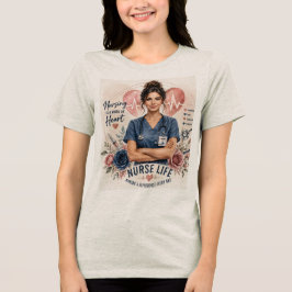 Verpleegstersleven maakt elke dag een verschil – B Tri-Blend Shirt
