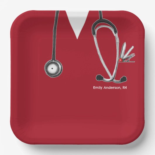 Verpleegstersschool Afstudeerfeest Papieren Bord (Voorkant)