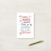 Verpleegstersweek tekenbare waardering verpleegste post-it® notes (Op bureau)