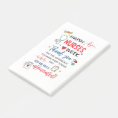 Verpleegstersweek tekenbare waardering verpleegste post-it® notes (Schuin)