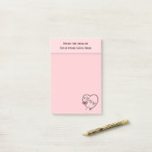 Verpleegstethoscoop met een bureau voor de waarder post-it® notes (Op bureau)