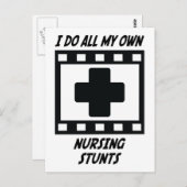 Verpleegstunts Briefkaart (Voorkant / Achterkant)