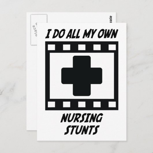 Verpleegstunts Briefkaart (Voorkant / Achterkant)