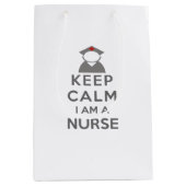 Verpleegsymbool kalm houden Ik ben verpleegster Medium Cadeauzakje (Voorkant)