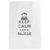 Verpleegsymbool kalm houden Ik ben verpleegster Medium Cadeauzakje (Achterkant)