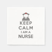 Verpleegsymbool kalm houden Ik ben verpleegster Servetten (Voorkant)