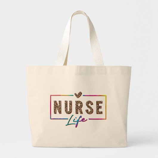 Verpleegtetijd Grote Tote Bag (Voorkant)