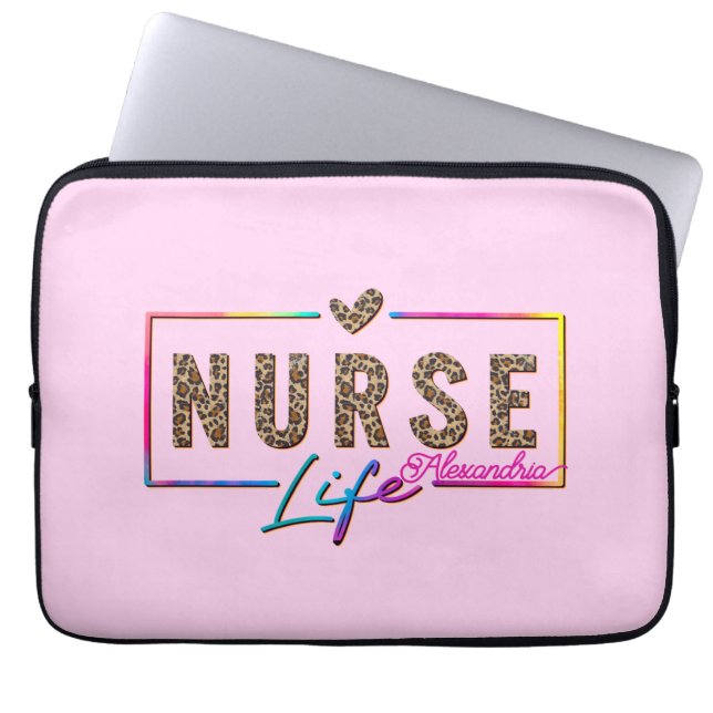Verpleegtetijd Laptop Sleeve (Voorkant)