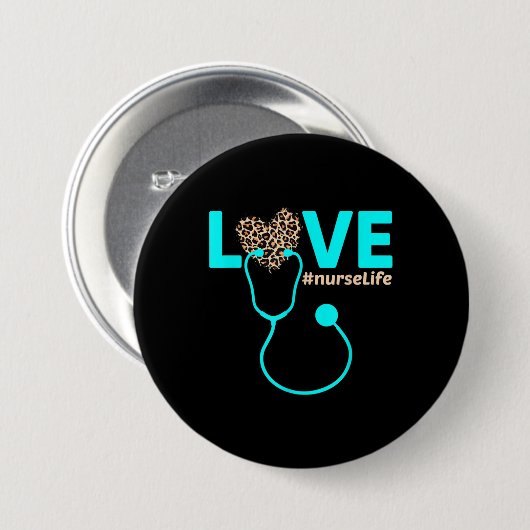 Verpleegtetijd Ronde Button 7,6 Cm (Voorkant /achterkant)