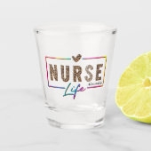 Verpleegtetijd Shot Glas (Voorkant)