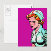 Verpleegverpleegkundigen - illustratie briefkaart (Voorkant / Achterkant)