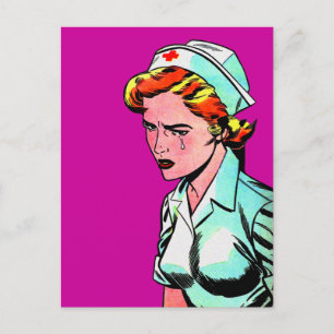 Verpleegverpleegkundigen - illustratie briefkaart