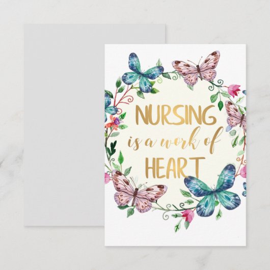 Verpleegverpleegster Hartelijk dank voor uw waarde (Voorkant / Achterkant)