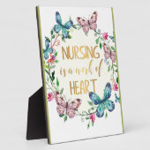 Verpleegverpleegster Hartelijk dank voor uw waarde Fotoplaat (Zijkant)