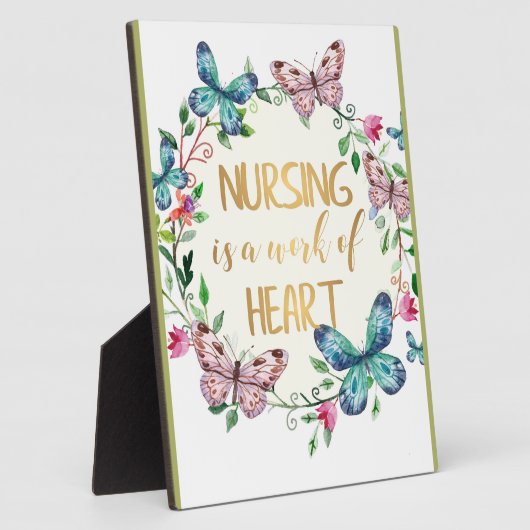 Verpleegverpleegster Hartelijk dank voor uw waarde Fotoplaat (Zijkant)