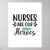 Verpleegverpleegsters zijn onze helden poster (Voorkant)