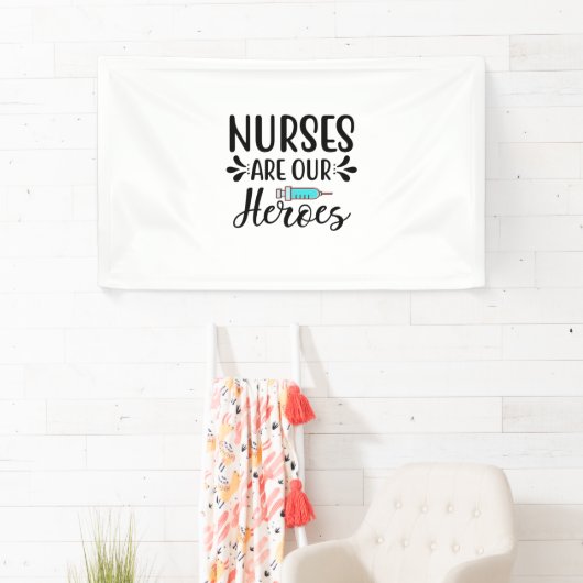 Verpleegverpleegsters zijn onze helden spandoek (Insitu)