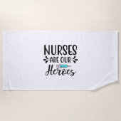 Verpleegverpleegsters zijn onze helden strandlaken (Voorkant)