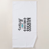 Verpleegverpleegsters zijn onze helden strandlaken (Voorkant)