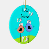 Verpleegverzonken vogels op de arbeidsmarkt en de  keramisch ornament (Rechts)