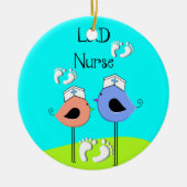 Verpleegverzonken vogels op de arbeidsmarkt en de  keramisch ornament (Voorkant)