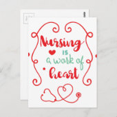 Verpleegwerkzaamheden Briefkaart (Voorkant / Achterkant)