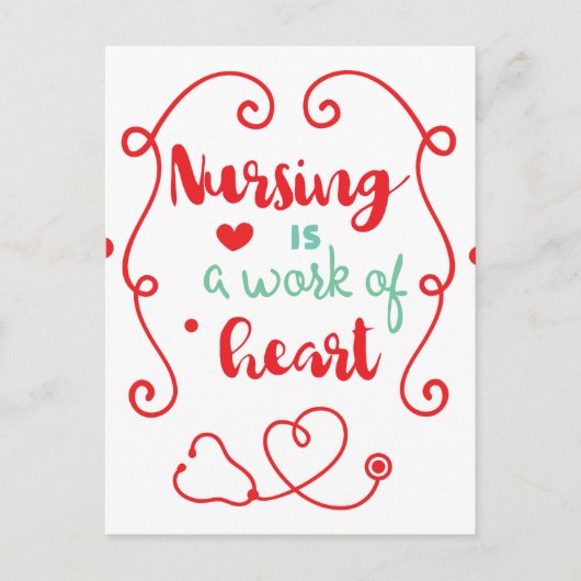 Verpleegwerkzaamheden Briefkaart (Voorkant)