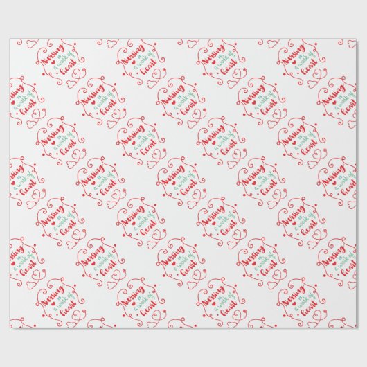 Verpleegwerkzaamheden Cadeaupapier (Vlak)