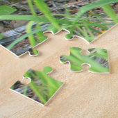 Verpleegzwart Beer en dubbele kubussen Legpuzzel (Zijkant)