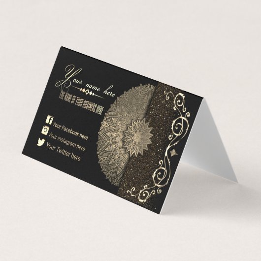 verplegada personalizada, decoración oriental visitekaartje (Voorkant)