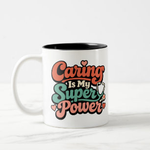 Verplegen Is Mijn Superkracht Verpleegster Tweekleurige Koffiemok