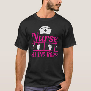 Verpleger achter bars Correcte verpleegster T-shirt