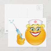 verpleger emoji briefkaart (Voorkant / Achterkant)